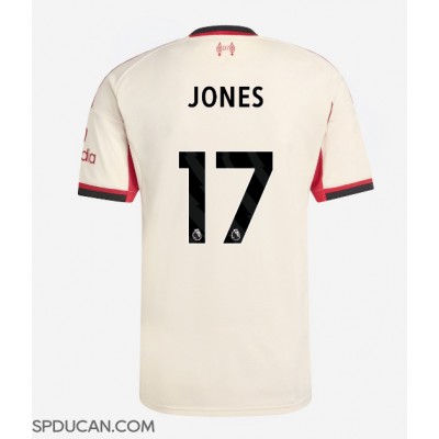 Muški Nogometni Dres Liverpool Curtis Jones #17 Gostujuci 2025-26 Kratak Rukav Muški Nogometni Dres Liverpool Curtis Jones #17 Gostujuci 2025-26 Kratak Rukav